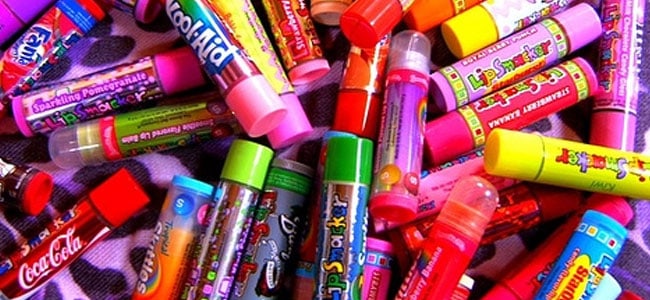 A pile of Lip Smackers.