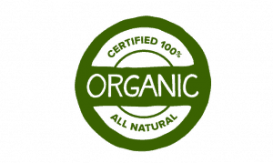 Organic certified label.