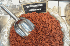 Bowl of dried goji berries.