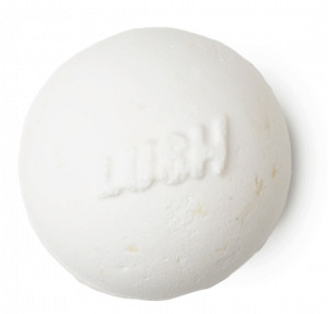 Lush's butterball white bath bomb.