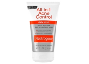 All-in-1 acne control daily scrub.