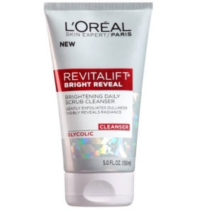 L’Oréal RevitaLift Reveal Brightening Daily Scrub Cleanser.