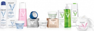Display of Vichy laboratories products.