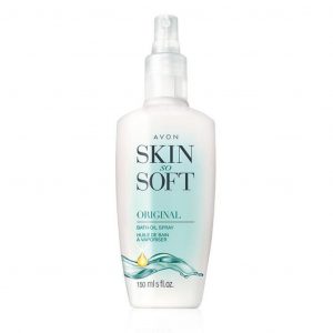 Avon's skin so soft bath oil spray.