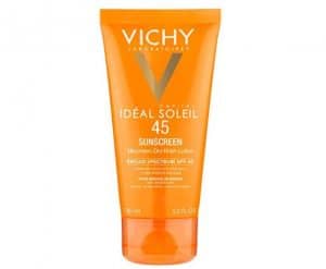 Vichy's capital idéal soleil sunscreen with SPF 45.