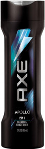 Axe Apollo shampoo bottle