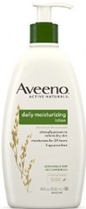 Bottle of Aveeno lotion