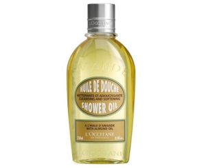 L'Occitane almond shower oil.
