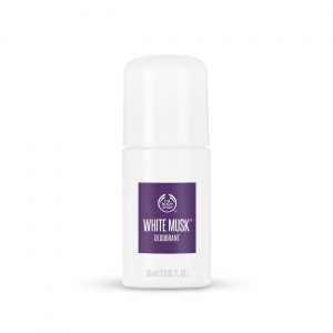 The Body Shop's white musk deodorant.
