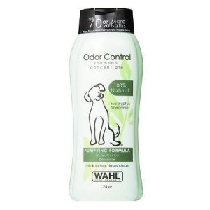 Wahl Odor Control Shampoo packaging.