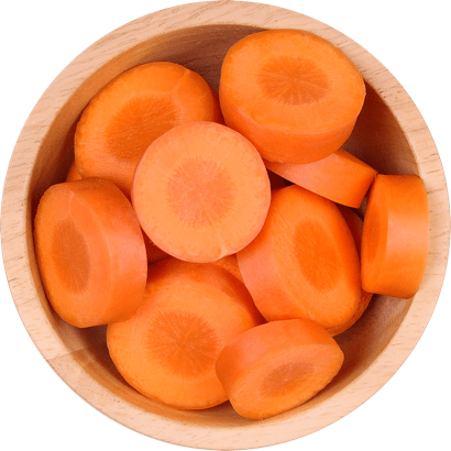 Carrots in a bowl.