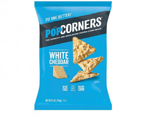 Bag of PopCorners' white cheddar flavor snack.