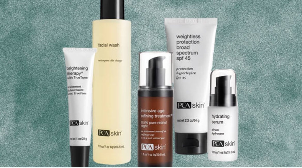 PCA skin products in a row.