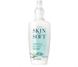 Avon's skin so soft original bath oil spray.