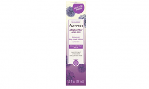 Aveeno's absolutely ageless leave-on day mask lotion.