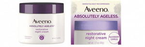 Aveeno's absolutely ageless restorative night cream.