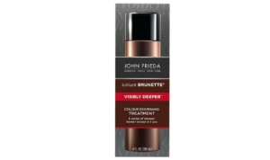 John Freida Brilliant Brunette Visibly Deeper Color Deepening Treatment.